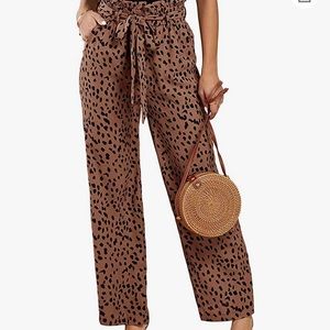 High Waisted Paperbag Pants